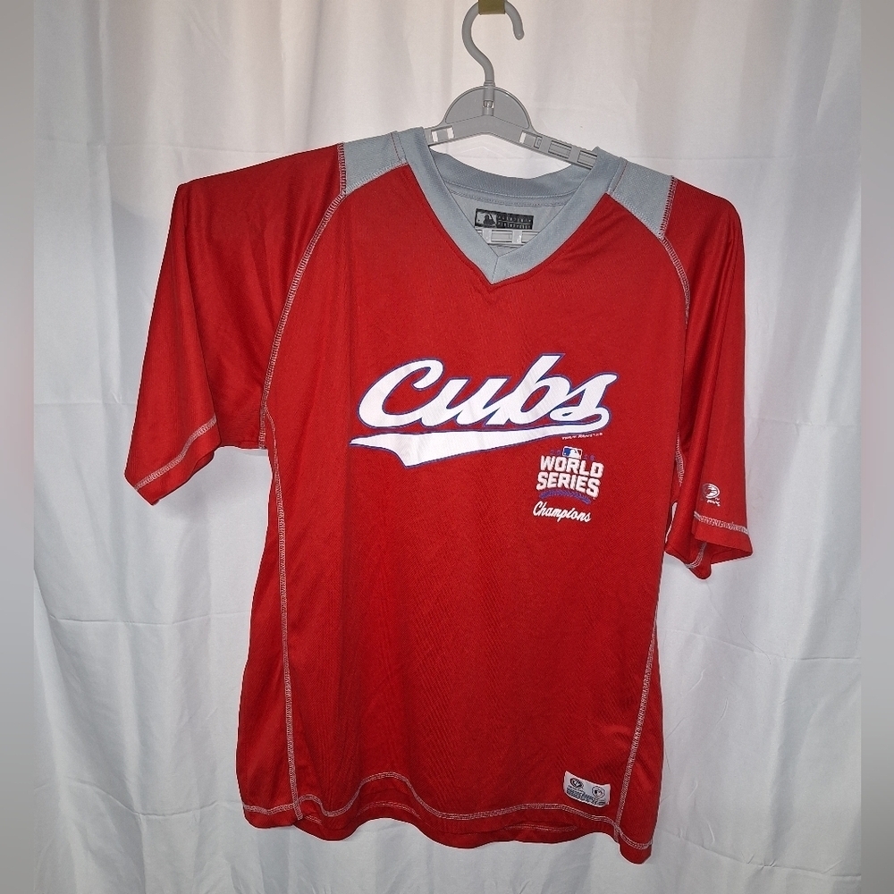 Genuine Merchandise Red Cubs World Series Champions Jersey